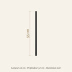 Schéma coté de l'applique linéaire : 55 cm de long