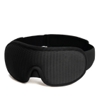 Masque de sommeil 3D occultant noir Maison Reposéa, cavités oculaires profondes et bandeau élastique